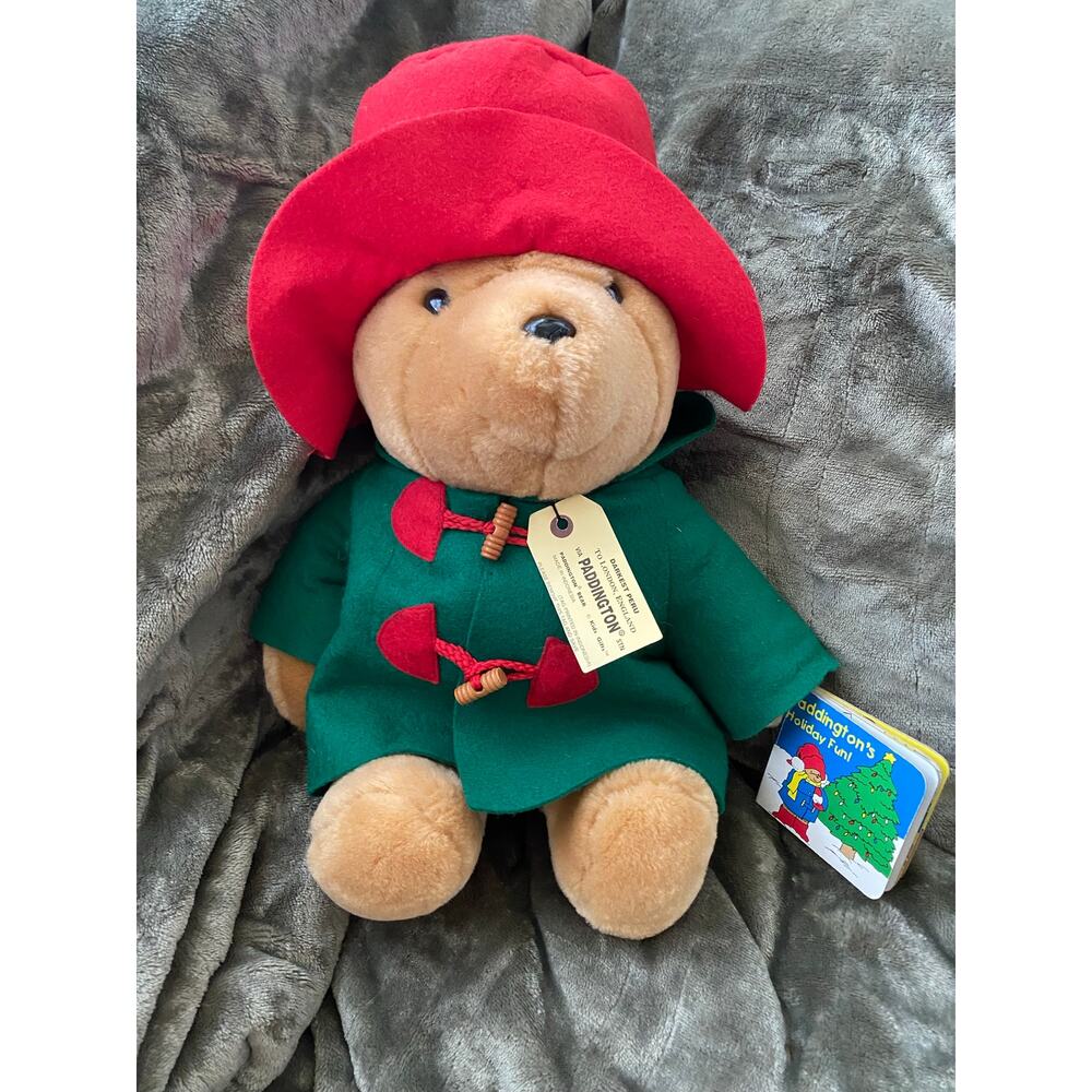 Vintage NWT & book attached | Paddington Bear |1996 Sears Holiday Edition
